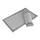 Набір Аплікатор Кузнєцова Eko-Max 10-20571 Сірий: Килимок 40x70 см (на поролоні 2 см) + Валик + Чохол (Гострий)