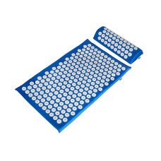 Набір Аплікатор Кузнєцова Eko-Max 10-2057 Синій: Килимок 40x70 см (поролон 2 см) + Валик + Чохол (Гострий)