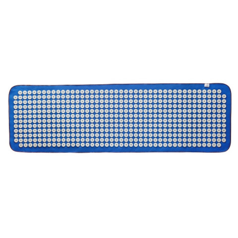 Масажний акупунктурний килимок Eko-Max 40x145 см (Аплікатор Кузнєцова) Синій, 520 елементів (без поролону)